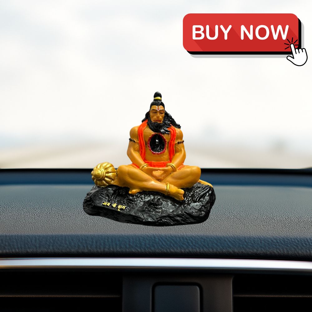 hanuman ji murti can be placed on car dashboard